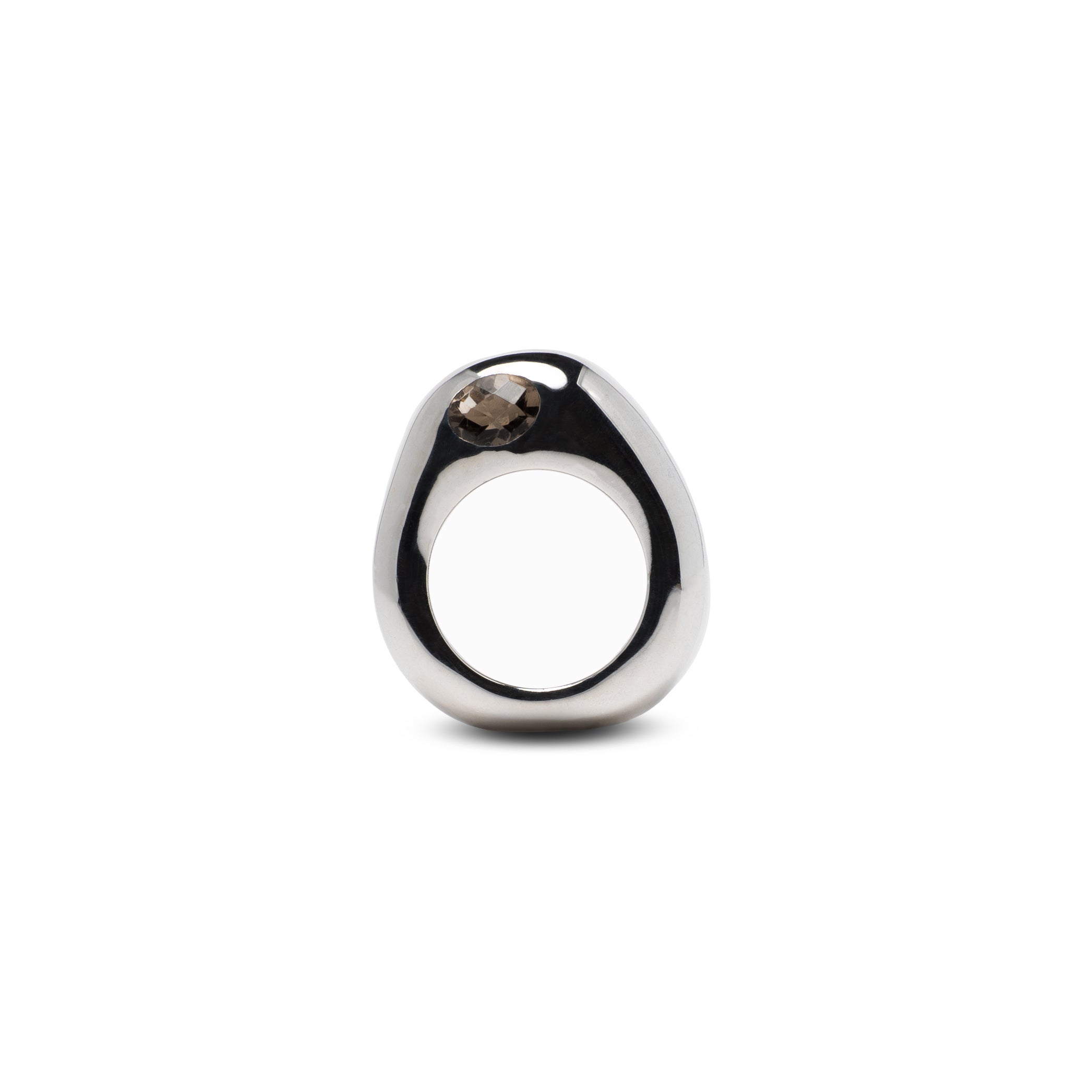 For Sale:  LILI in Sterling Silver with Smoky Quartz