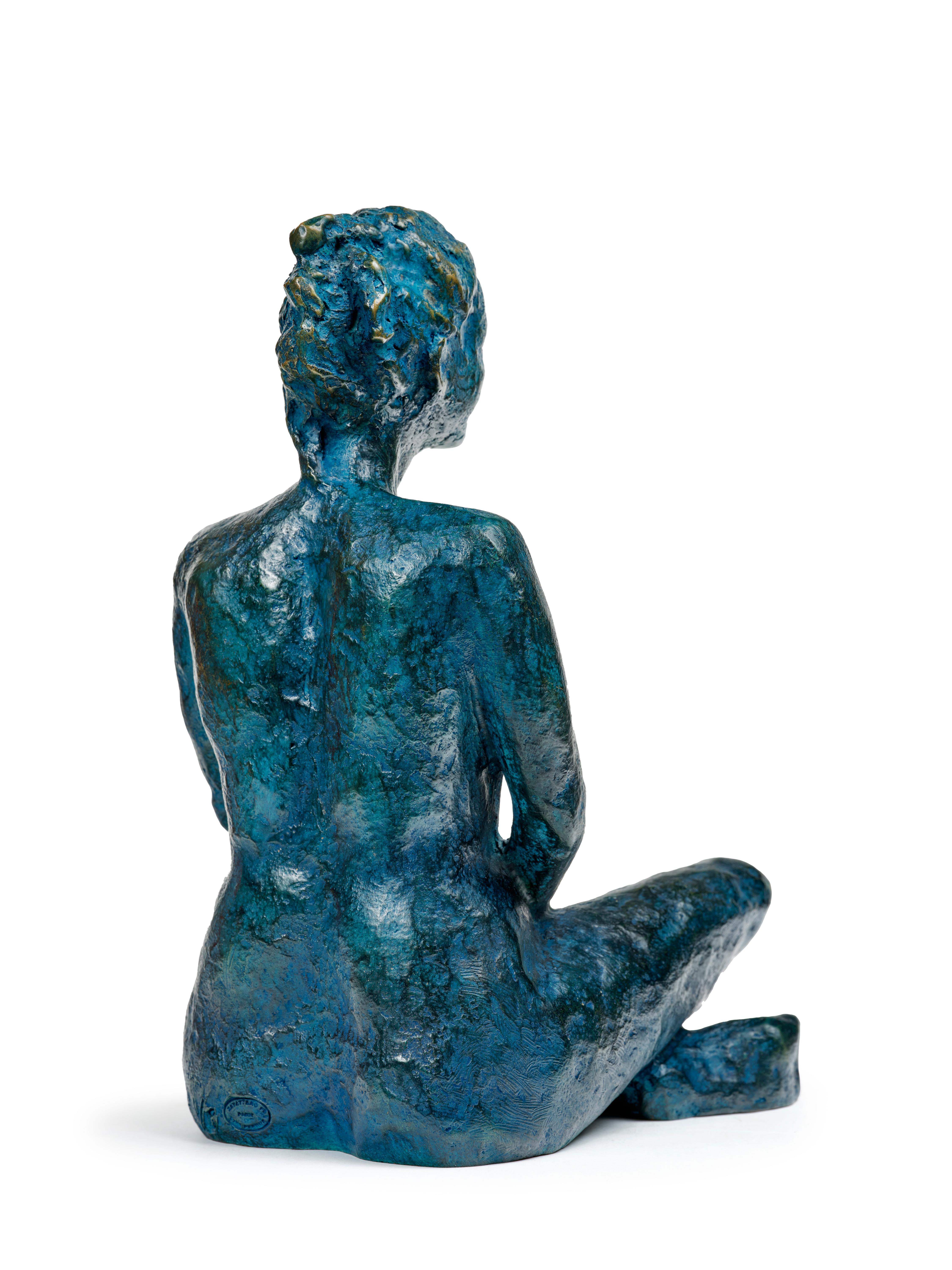 Douceur féminine (Morbidezza femminile), scultura in bronzo di Lili Mirante. in vendita 2