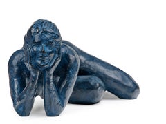 Loulou, a nude bronze sculpture by Lili Mirante