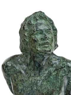 Sébastien (Sebastian), eine nackte Bronzeskulptur von Lili Mirante