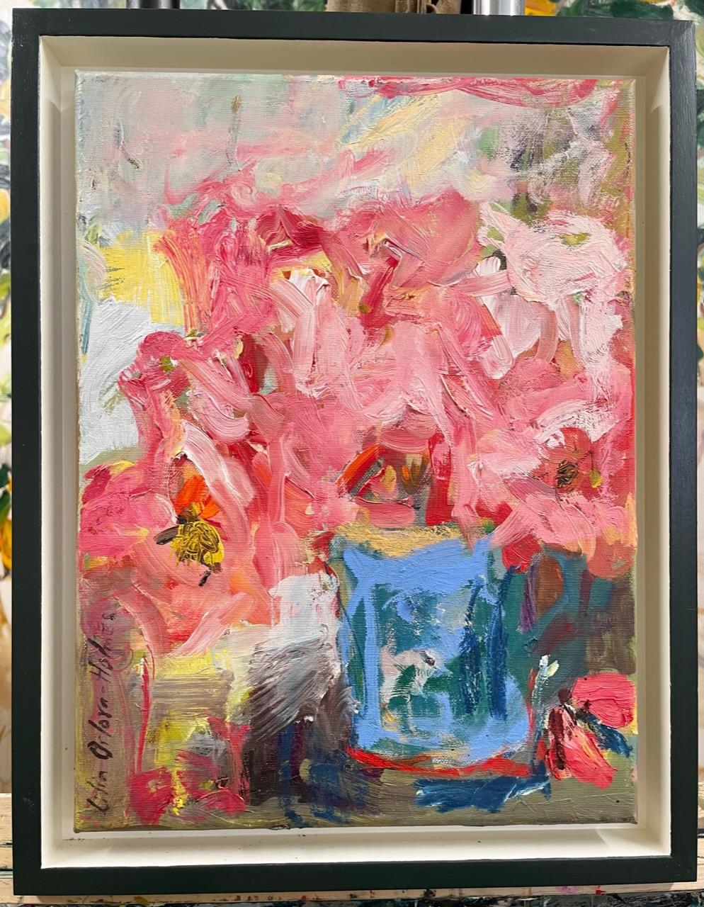Bright roses. 2023 Spring collection. Floral. Original oil on canvas. - Painting by Lilia Orlova-Holmes