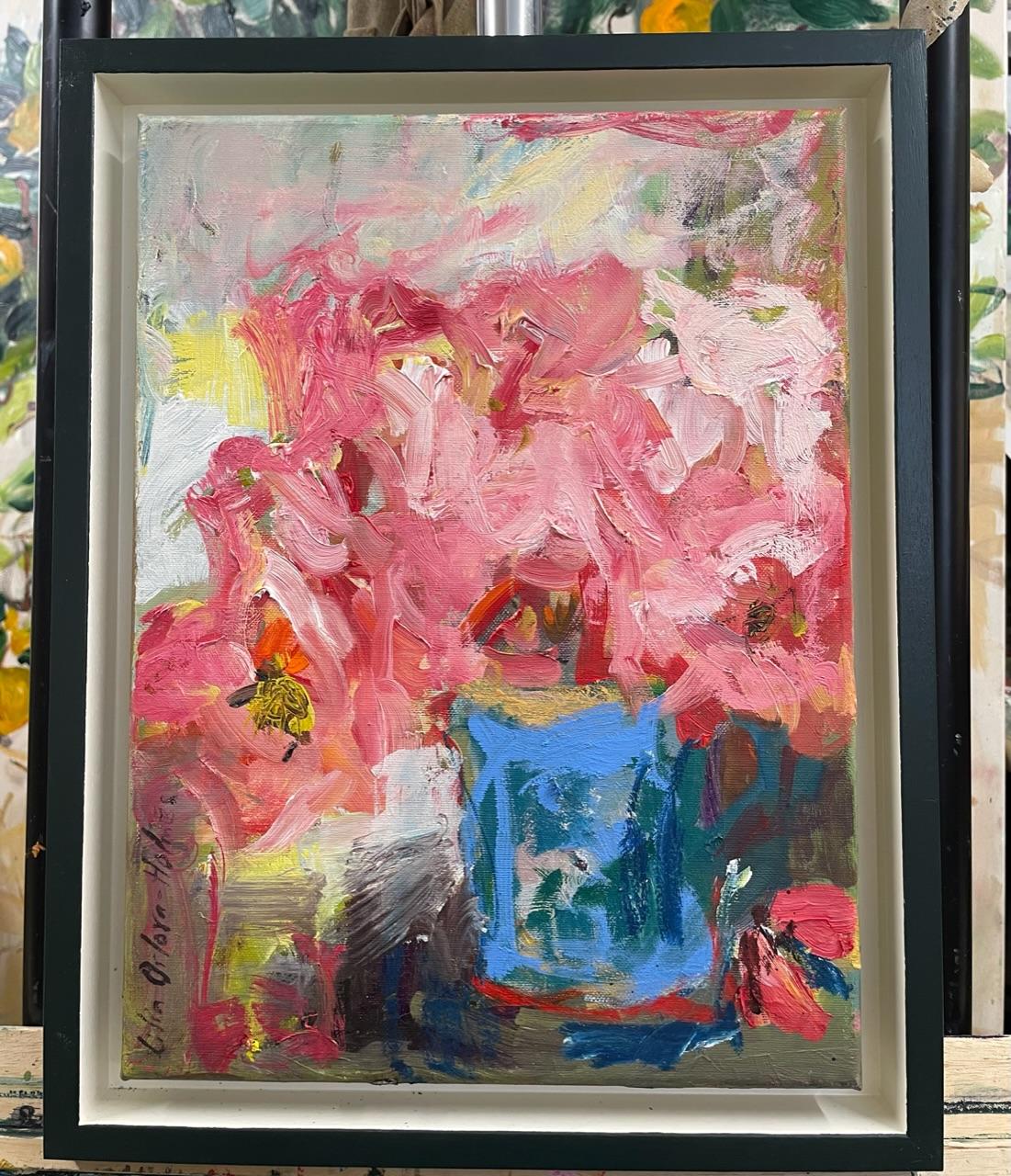 Original oil painting for sale directly from the artist's studio.
Small expressive and gestural painting inspired by gardening.
Oil on linen canvas.
Signed at the front. Signed and dated at the back.
The painting offered framed and ready to