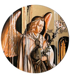 "Arcangelo Gabriele",  100 cm, acrilico su tela