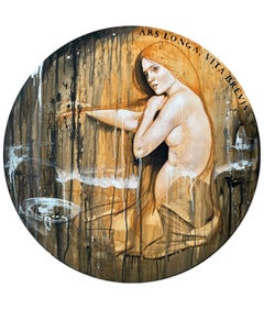 "Mermaid", 80cm, acrylic on canvas