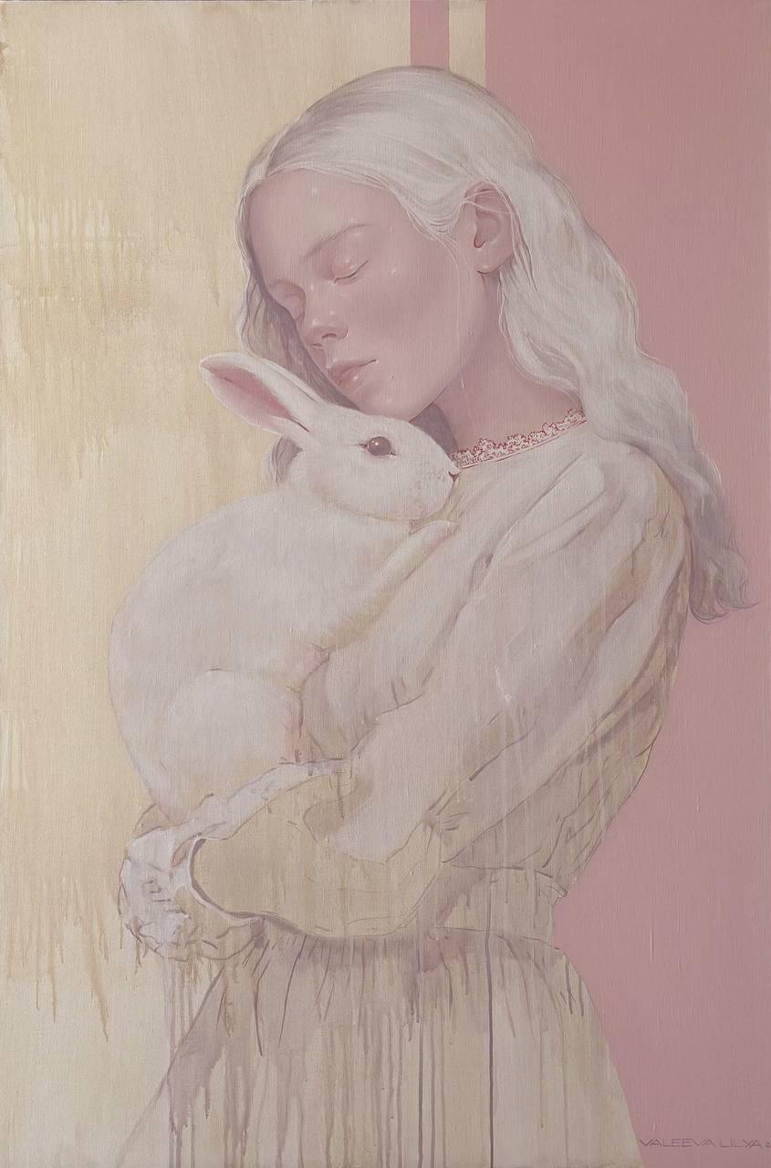 Tenderness , 150x100 cm, acrylic on canvas - Art by Lilia Valeeva
