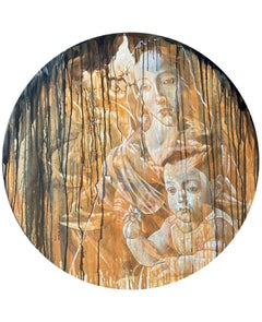 "El rescate",  100 cm, acrílico sobre lienzo
