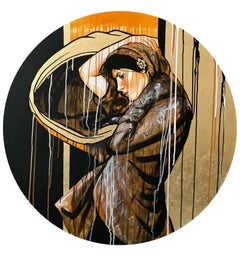 "El viento del cambio",  100 cm, acrílico sobre lienzo
