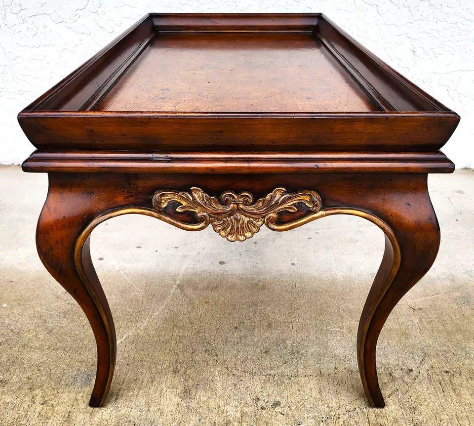 Lillian August for Drexel Coffee Table Venetian Inlayed Top 7