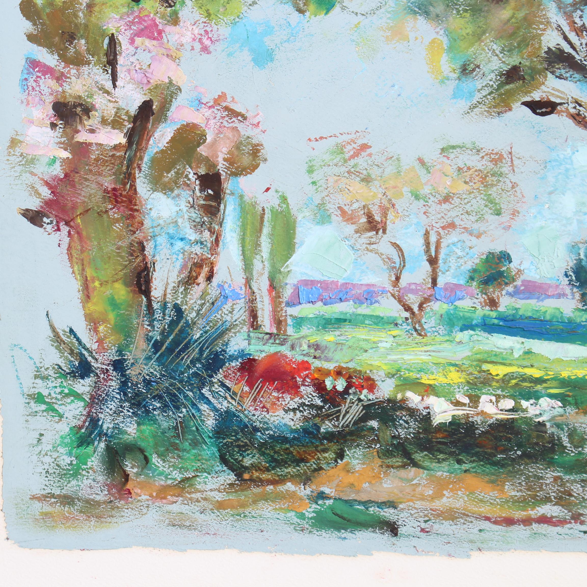 Paysage avec église de Touraine, France en vente 10