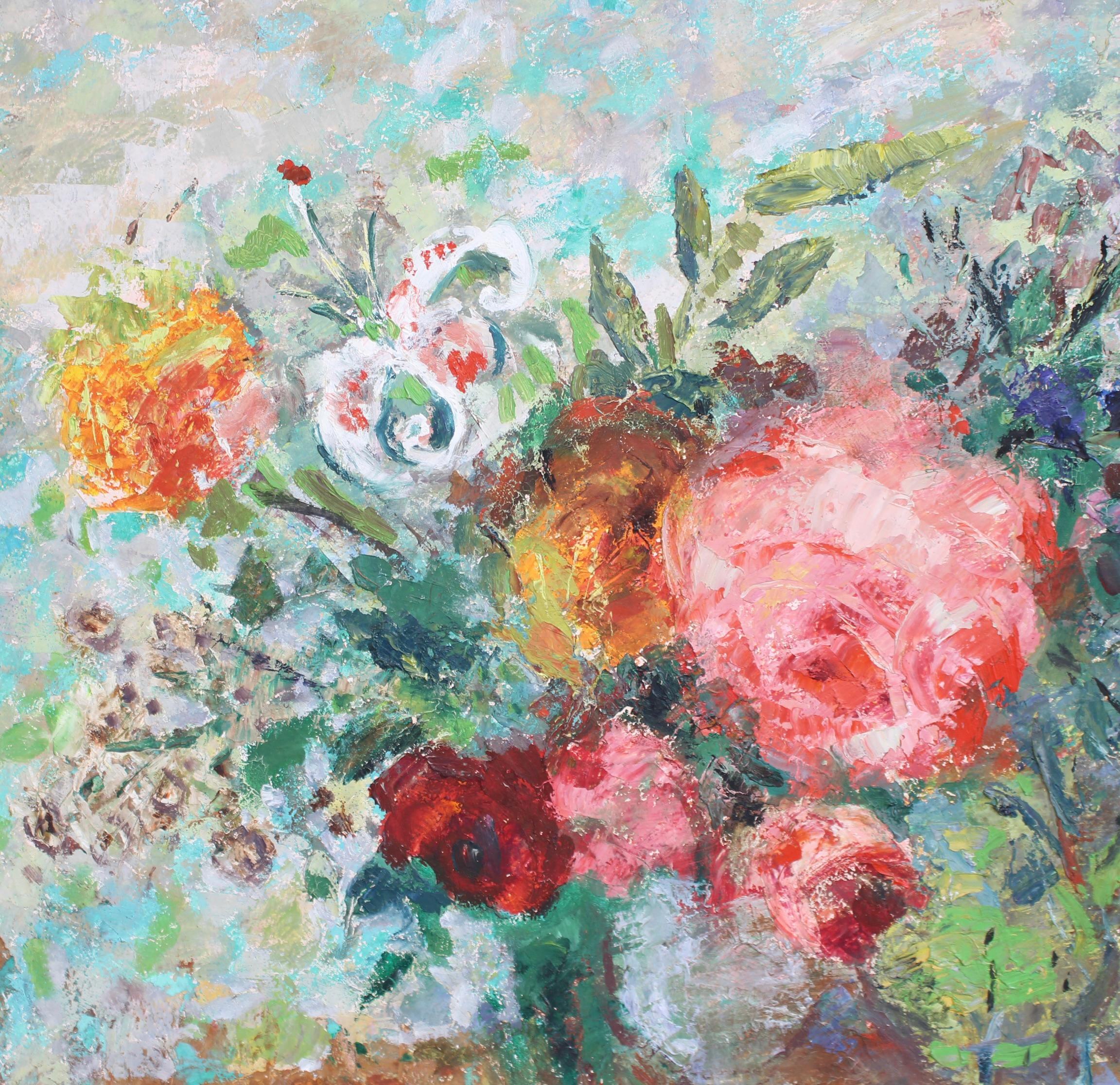 Natura morta con bouquet di fiori in vendita 5
