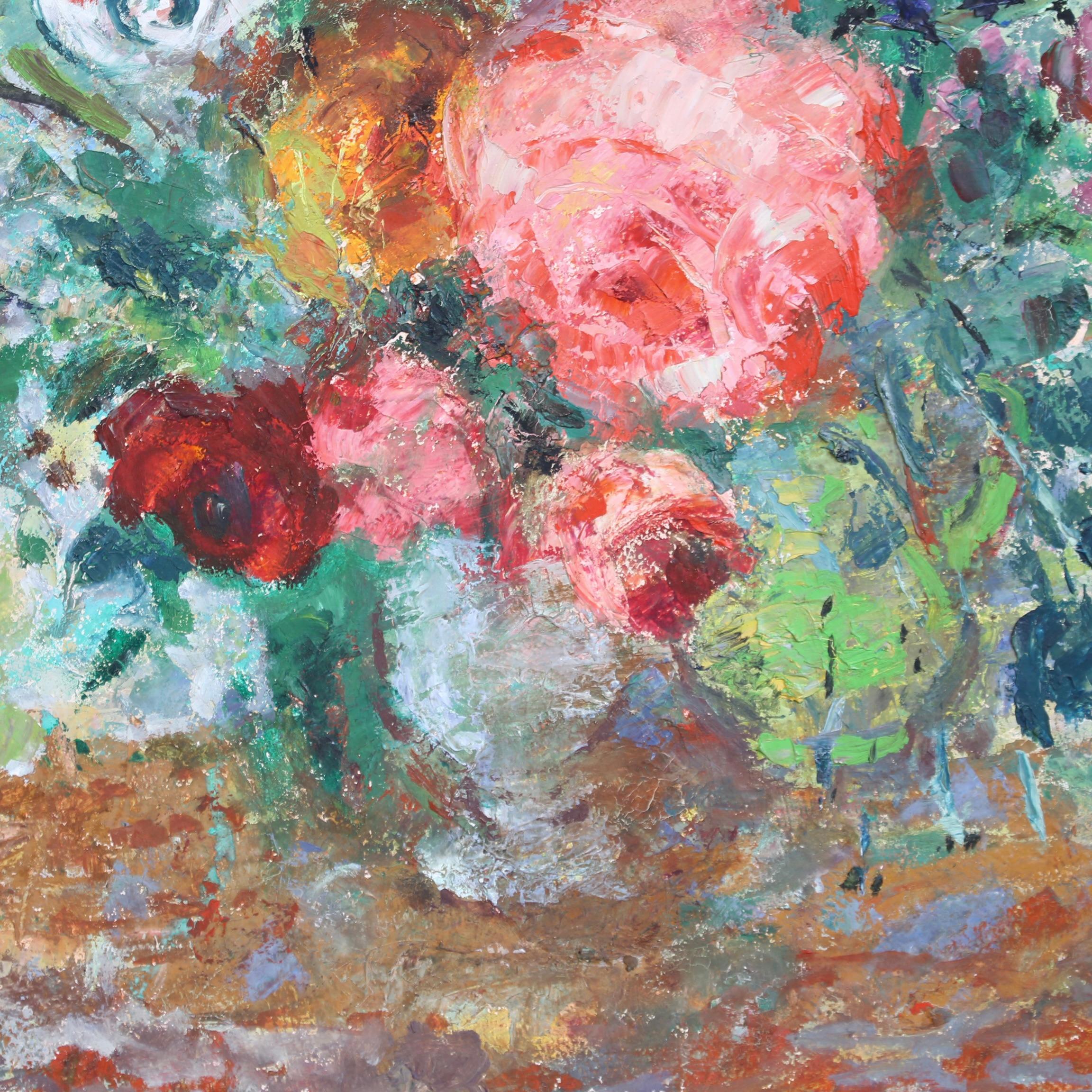 Natura morta con bouquet di fiori in vendita 10