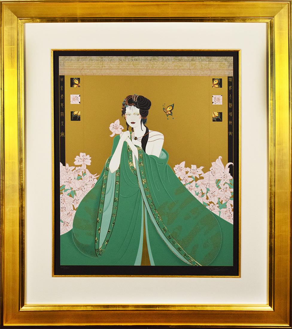 Figurative Print de Lilian Shao - "El sueño de Flora"