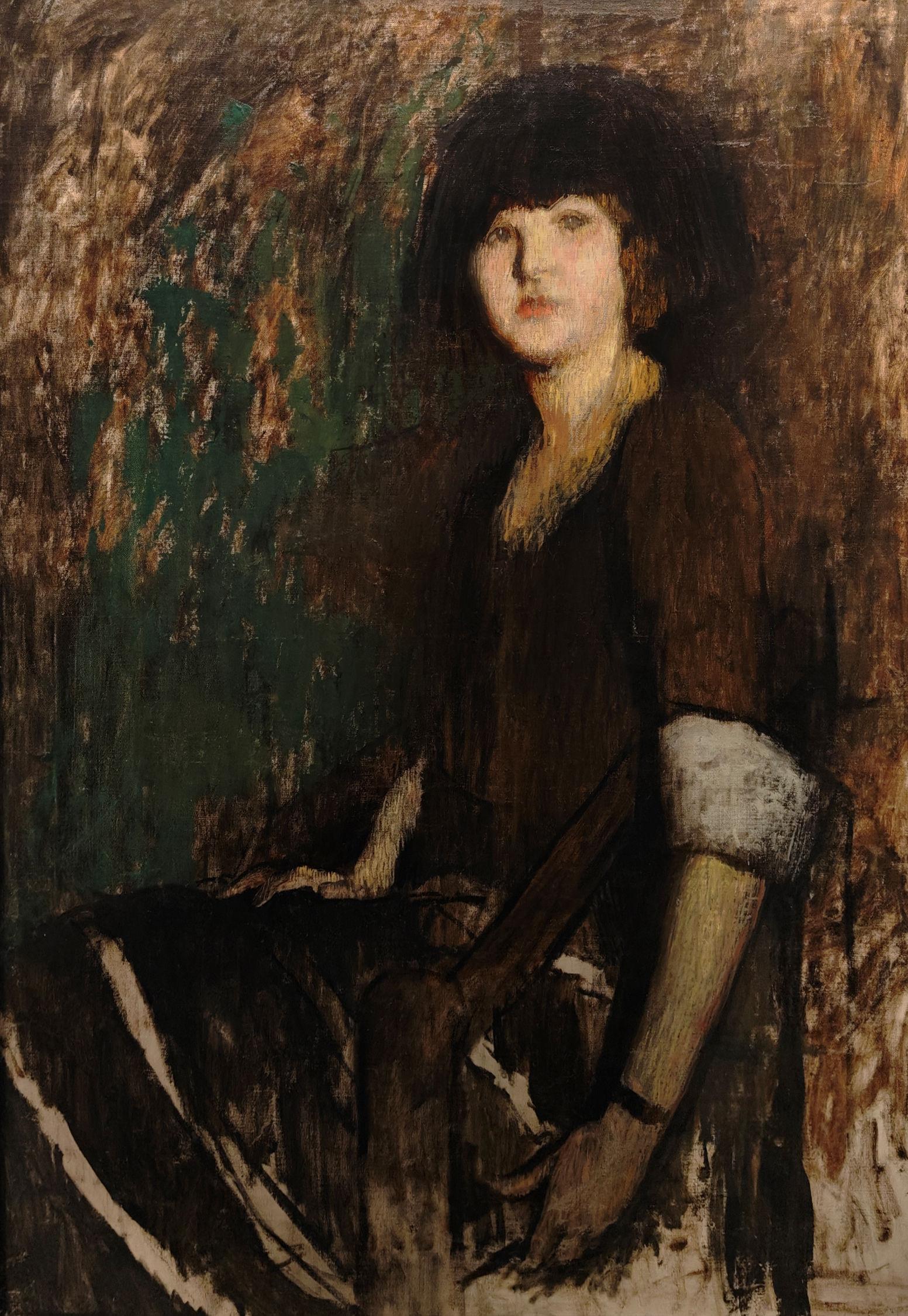 "Ritratto di signora (studio per Harriet Blake)" Lilian Westcott Hale, pittura