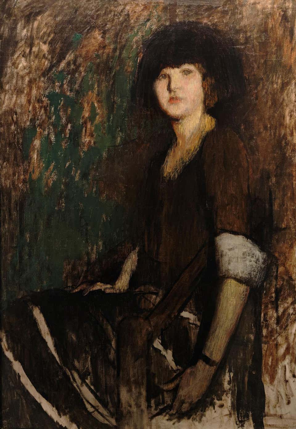 "Portrait of a Lady (Study for Harriet Blake)" Lilian Westcott Hale, Painting