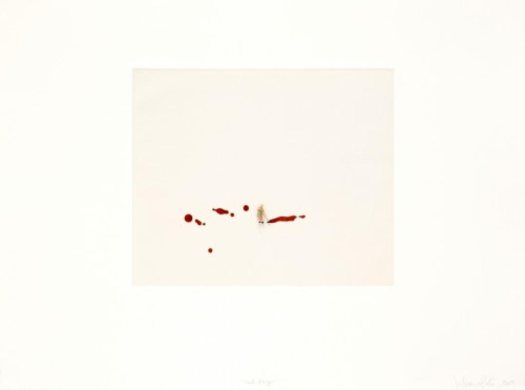 Red drips - Print by Liliana Porter