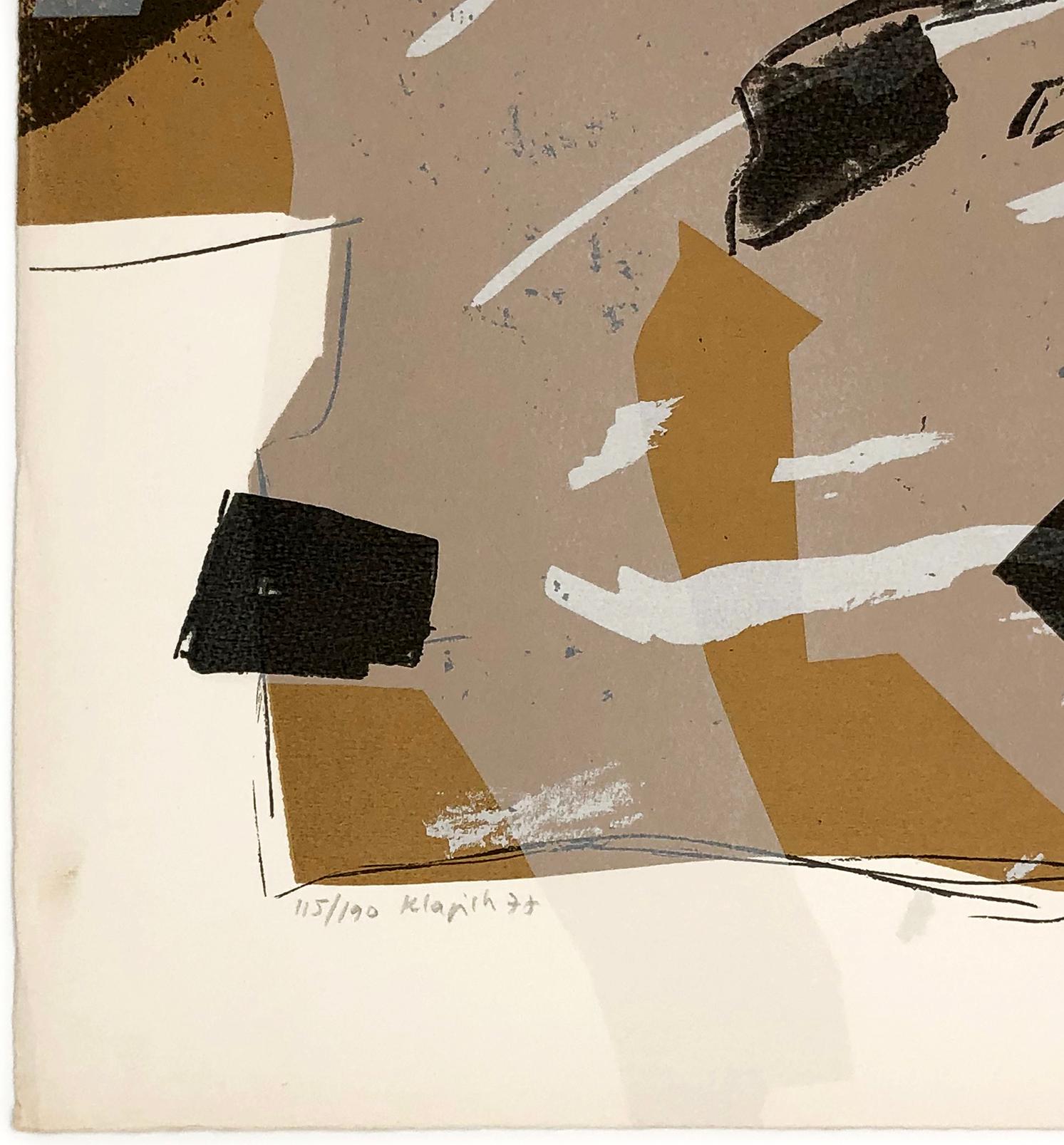 Untitled (from Ten Painters on War and Peace), hand signed lithograph - Print by Liliane Klapisch