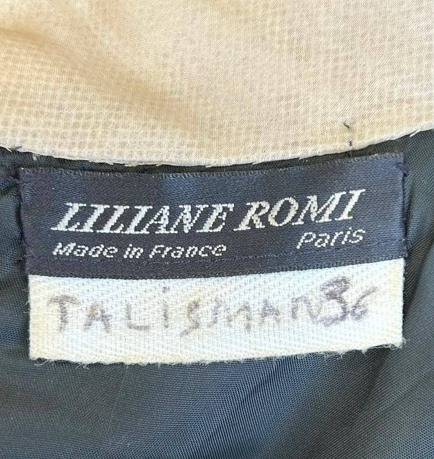 De las mujeres Liliane Romi Vestido de Cóctel Negro con Impresionante Escote de Pedrería en venta
