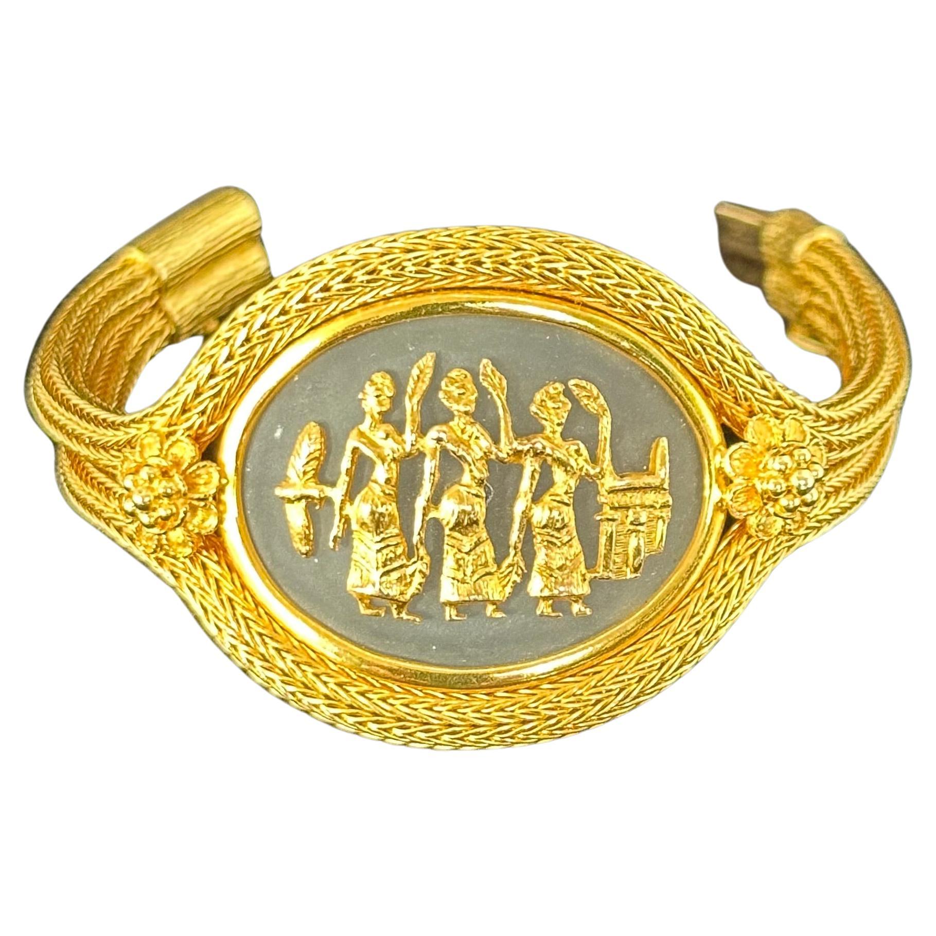 LiLias LALAounis Hellenistic 18k Gold Woven Bracelet 