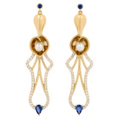 Sapphire Dangle Earrings