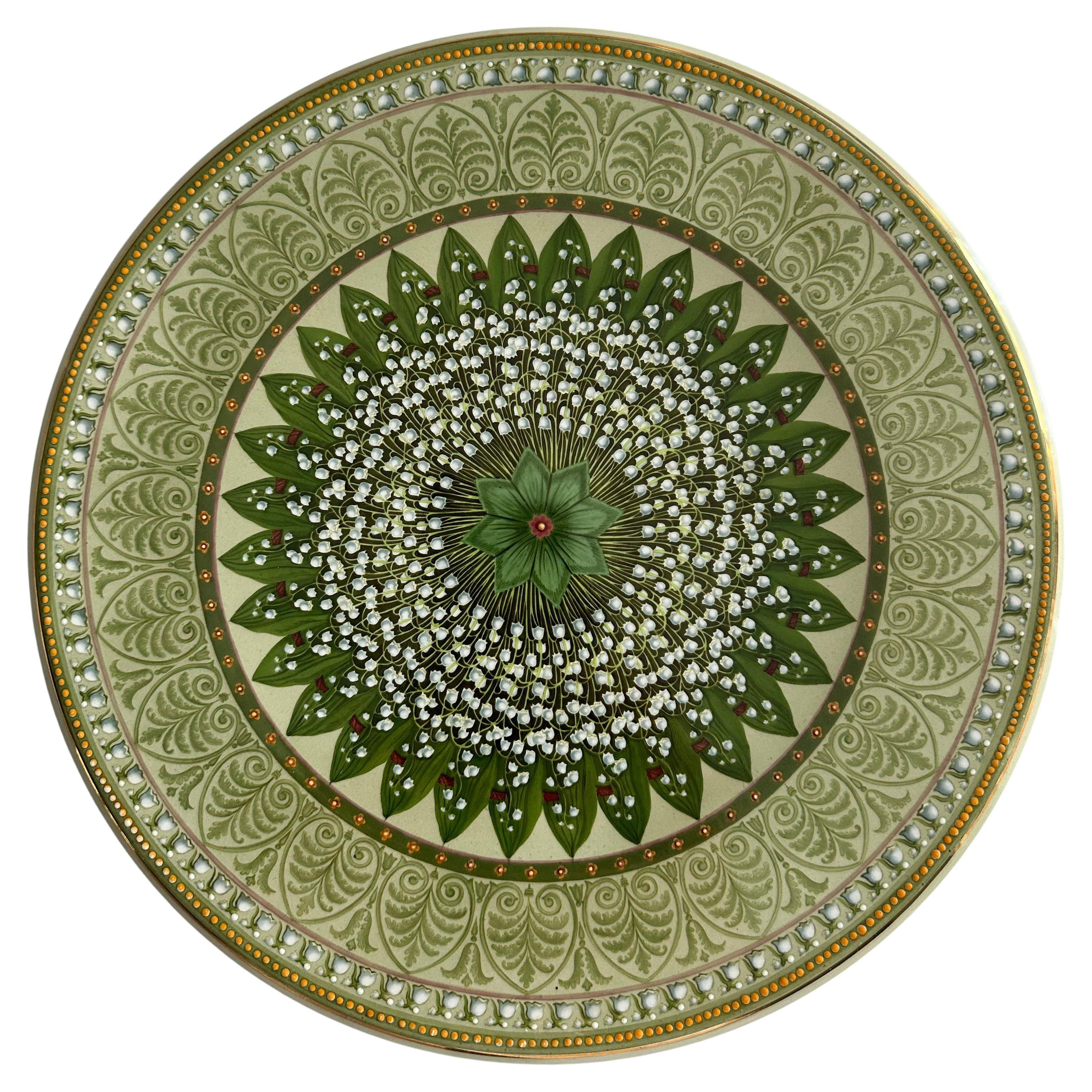 "Lilies of the Valley" Decorative Plate  Flower Design made by Villeroy & Boch"