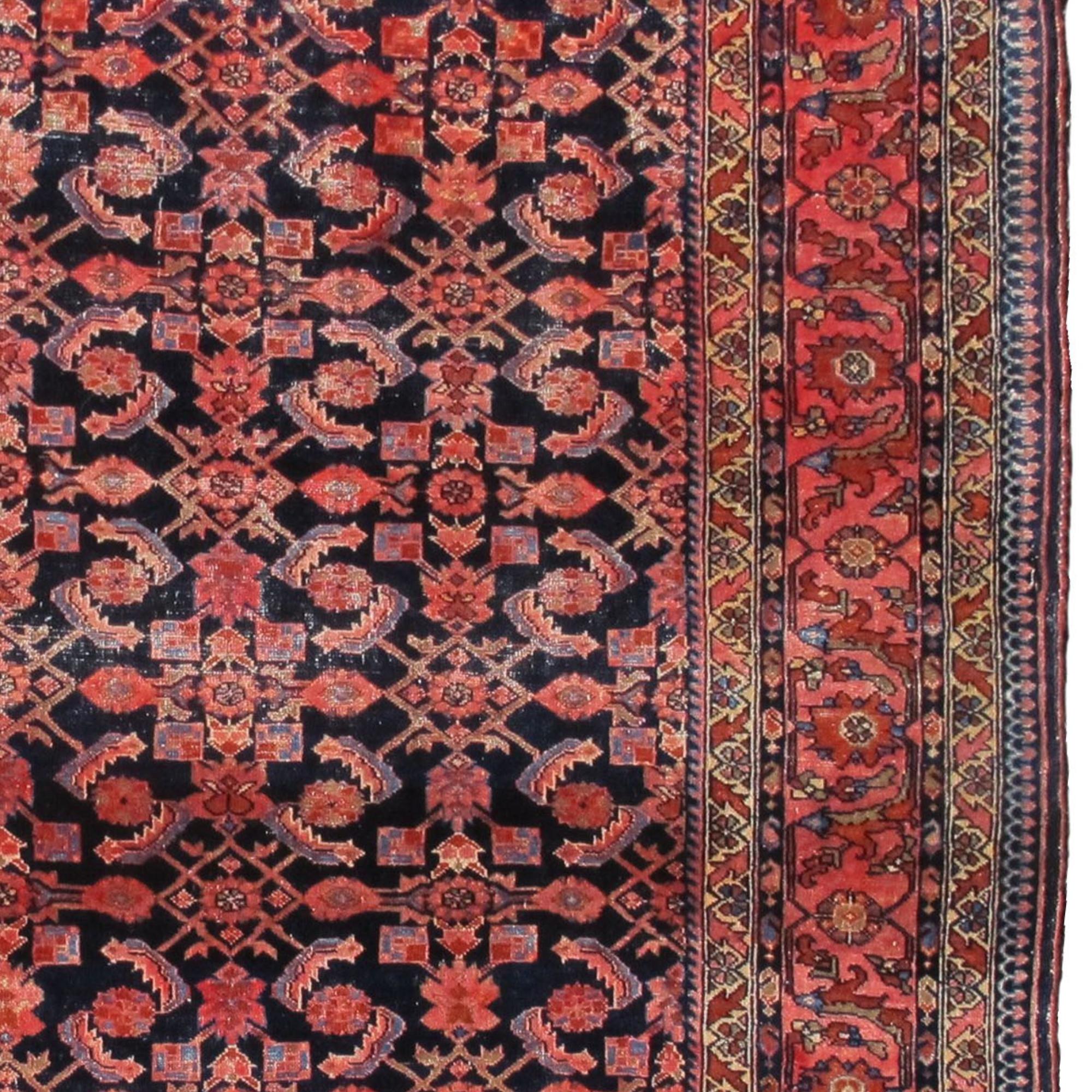 Persian Lilihan Rug, Early 20th Century For Sale