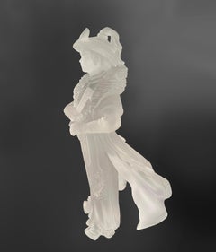 Decorative Object,  Lilique Style Casting Glass Custom Made Sculpture