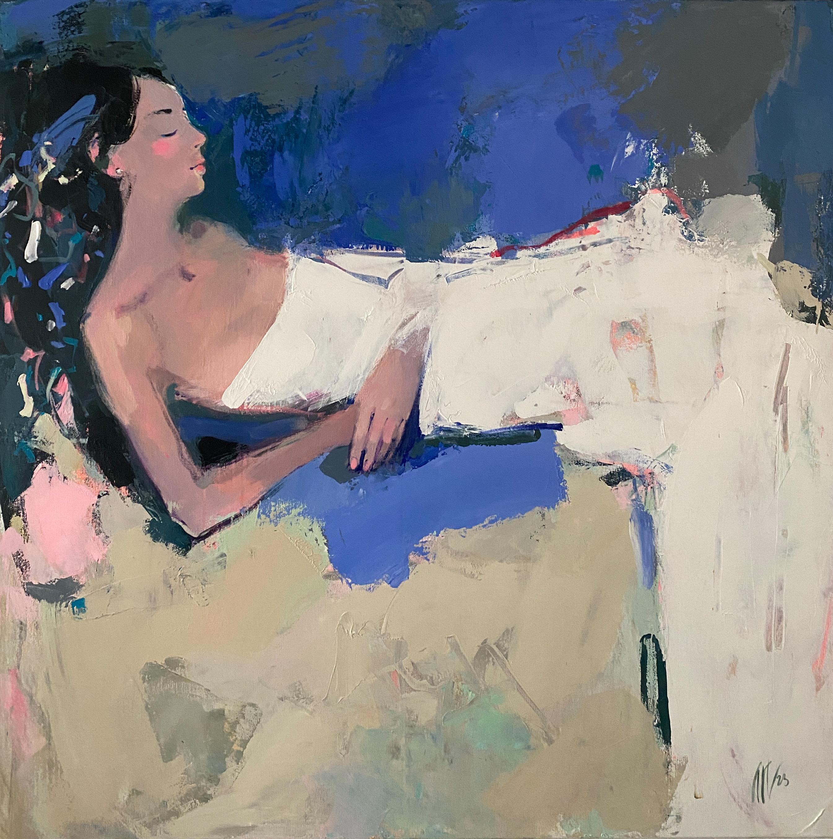 Colori vivaci e pennellate intuitive si fondono nei dipinti in acrilico dell'artista per creare un vivace omaggio alla femminilità. Il suo lavoro incarna un approccio profondamente intuitivo, abbracciando lo sguardo femminile per esplorare temi di