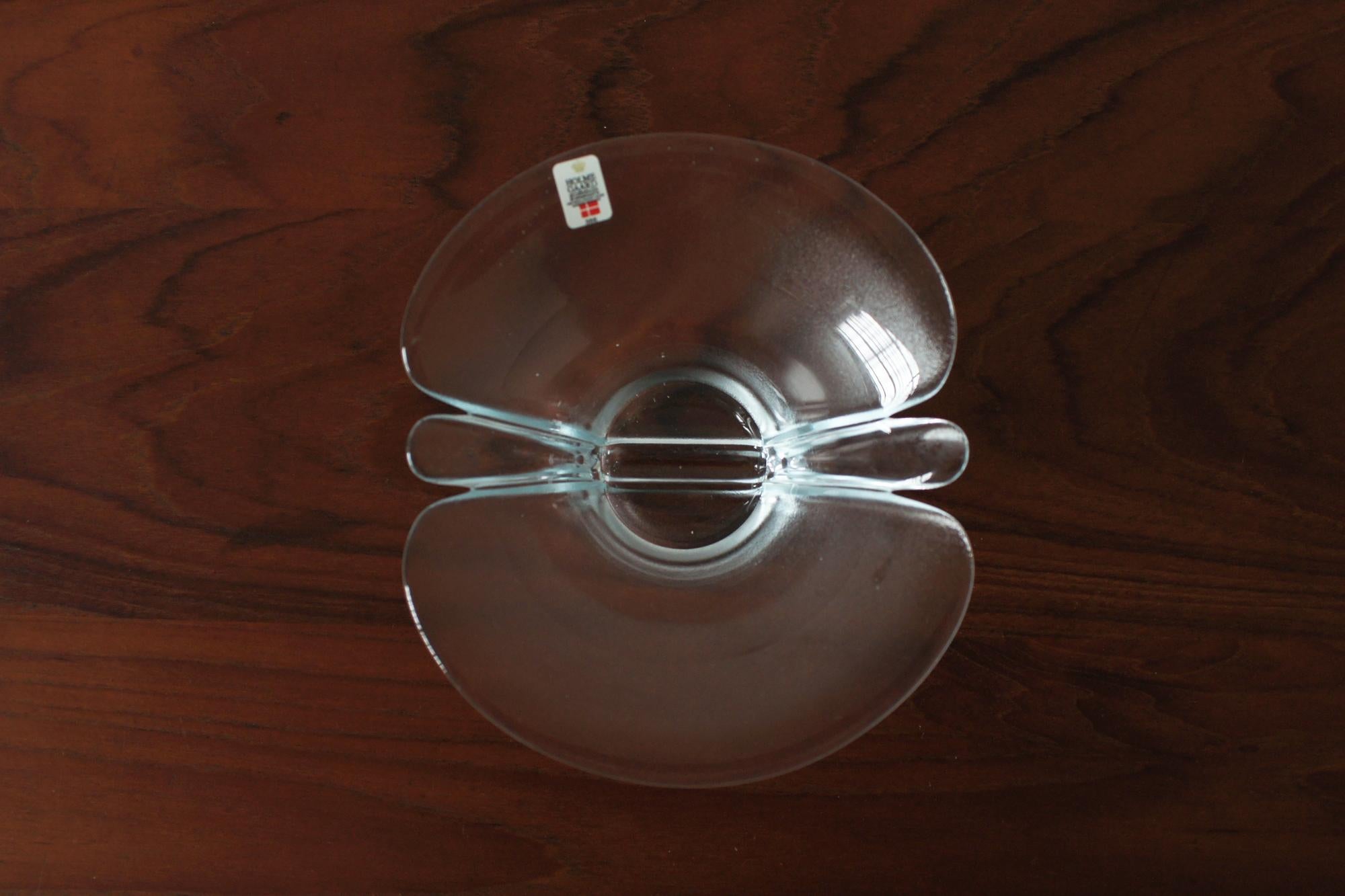 Lilje Bowl by Torben Jorgensen for Holmegaard In Good Condition For Sale In KUTNO, PL