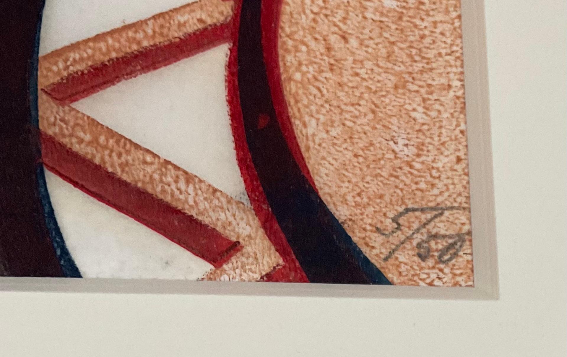 Lill Tschudi (1911-2004) Rhumba Band II Linolschnitt Signiert und nummeriert 5 von 50. Mit Kopien der Original-Galerieunterlagen der Mary Ryan Gallery New York, NY, und Kaufbeleg von 1990. 