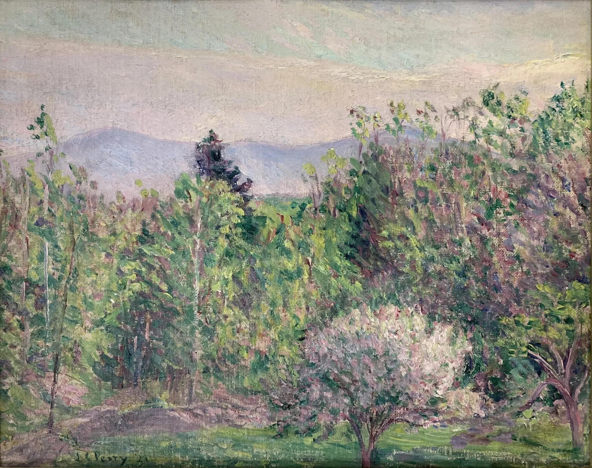 L'inizio della primavera dalla mia finestra a Hancock, NH - Art Impressionismo americano di Lilla Cabot Perry