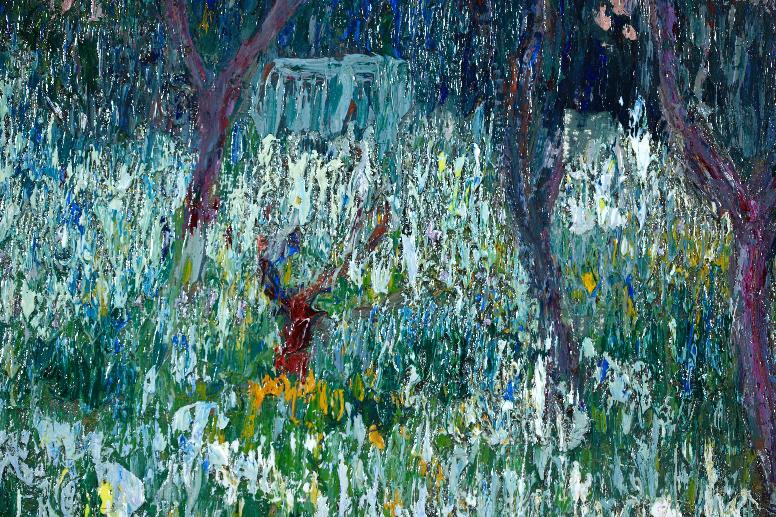 Jardin a Giverny - American Impressionist Landscape Oil by Lilla Cabot Perry 14