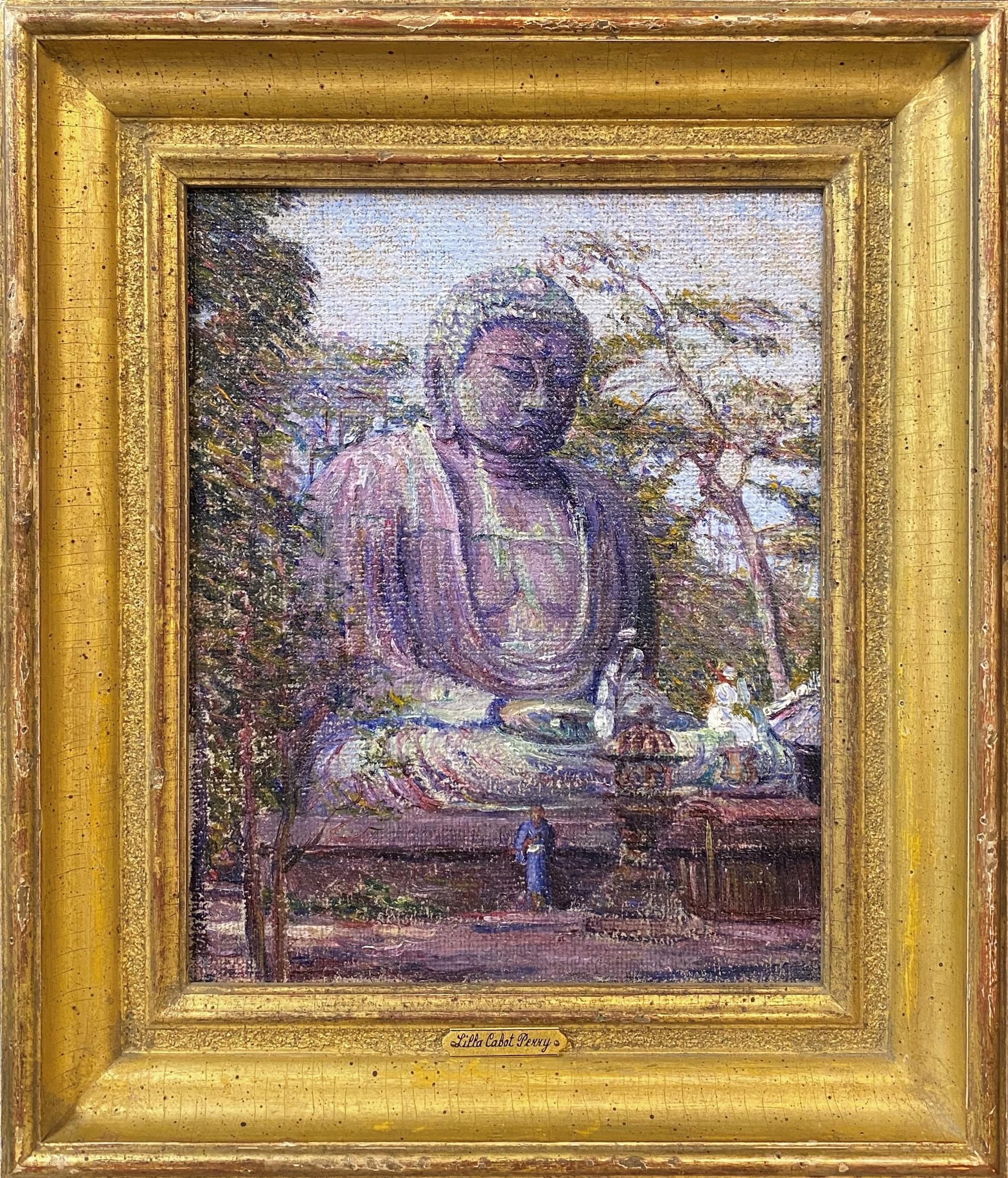 Studie einer Buddha-Statue, Japan – Art von Lilla Cabot Perry