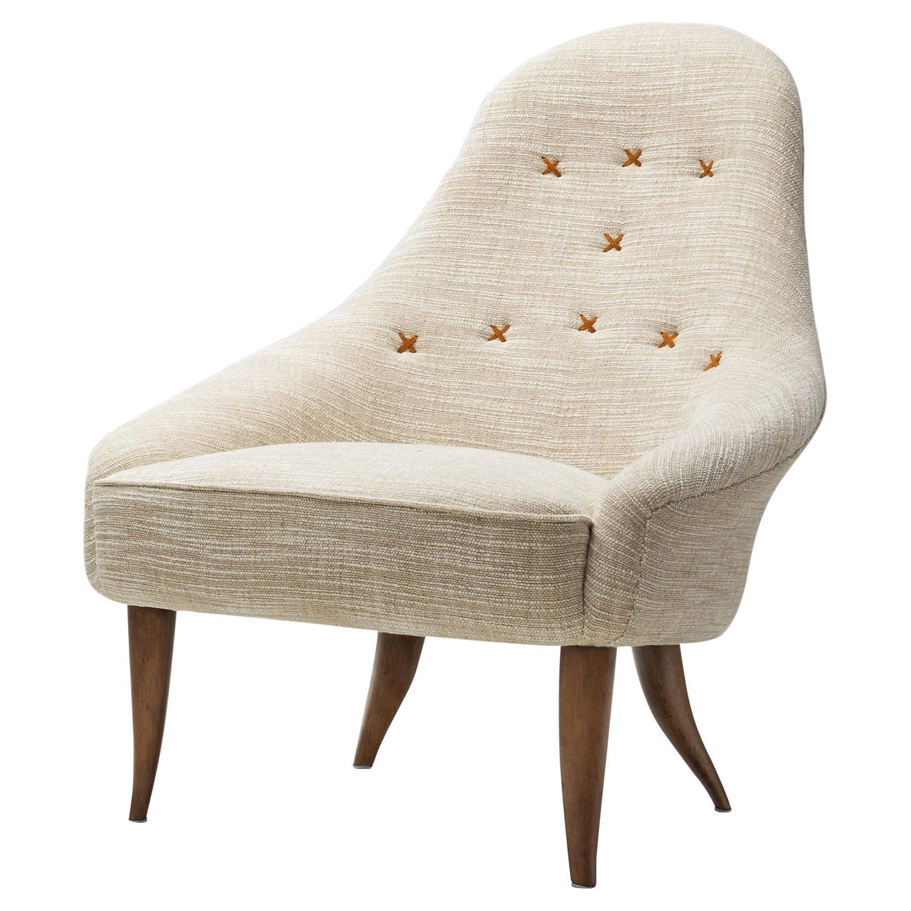 "Lilla Eva" Chair by Kerstin Hörlin-Holmquist, Sweden 1950s For Sale