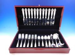 Lillemor by Marthinsen 830s Silver Flatware Service for 12 Dinner Set 74 Pieces