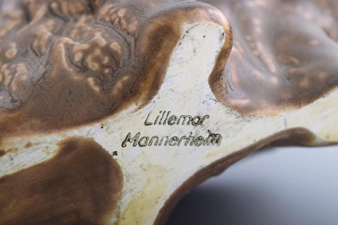 Lillemor Mannerheim pour Gefle, Buffalo en grès émaillé, Design suédois années 1950 Excellent état - En vente à Copenhagen, DK