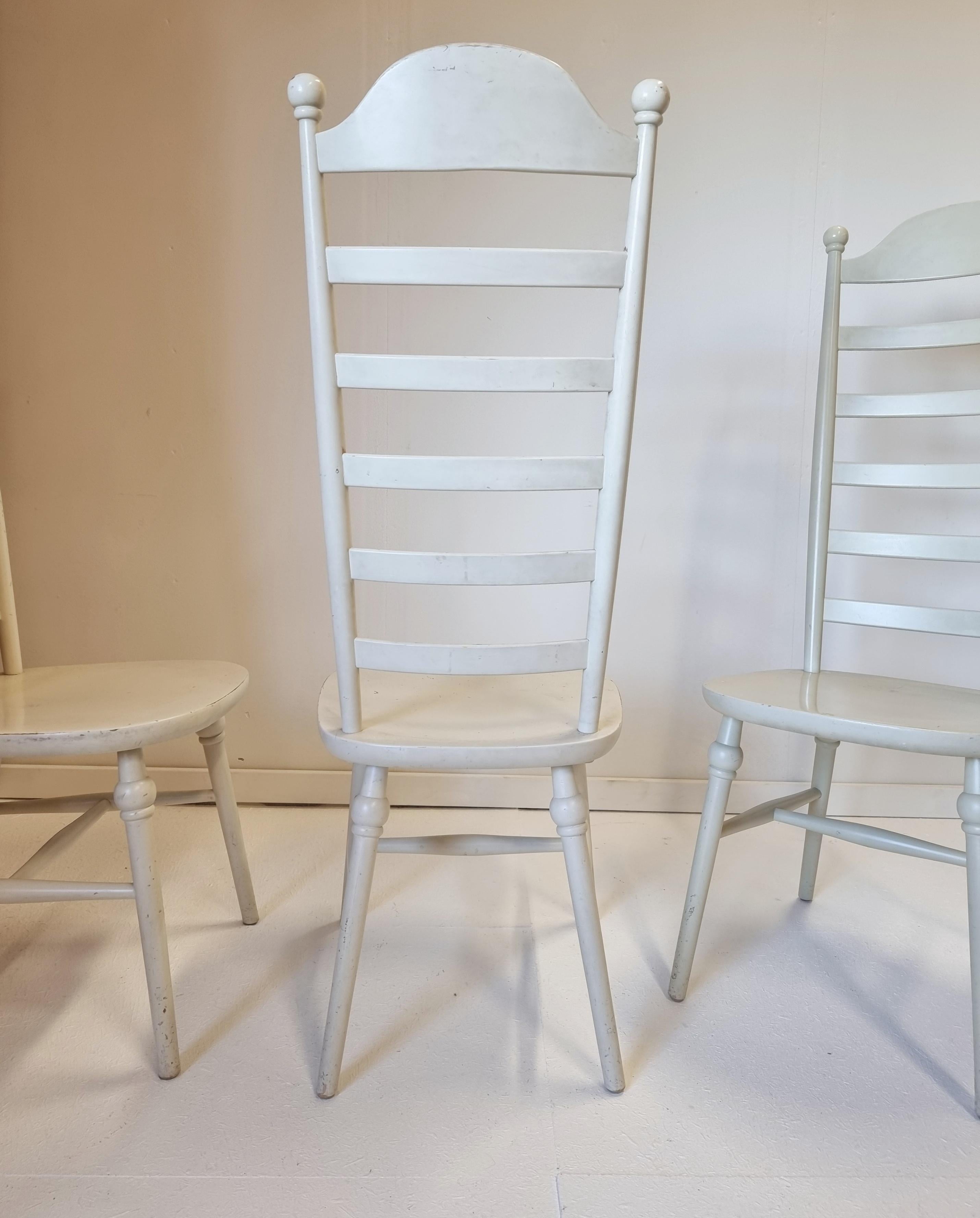 Suédois Lillemor Mannerheim, chaises à haut dossier « Monet », 6 pièces, Nesto, Scandinavian Modern en vente