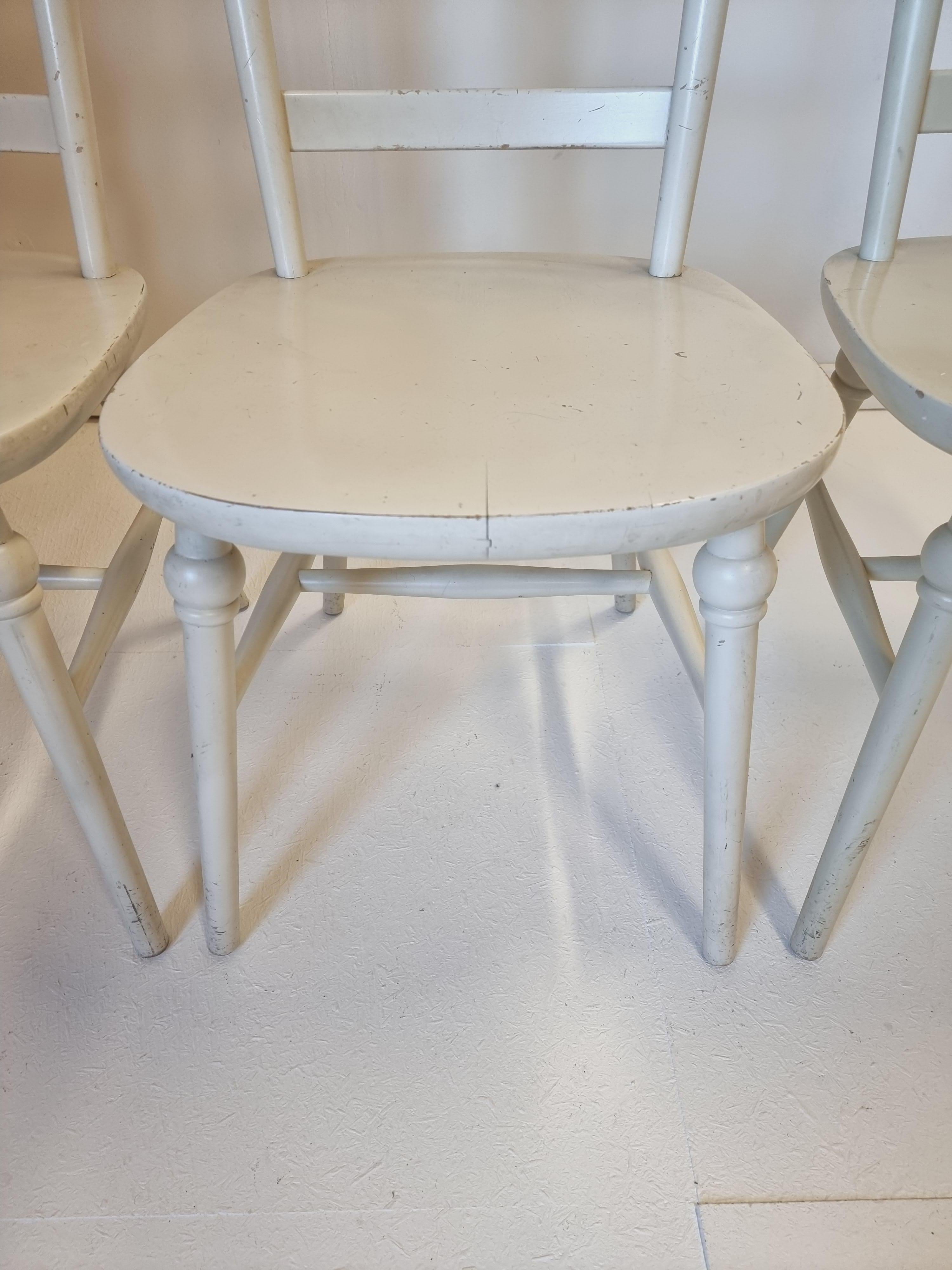 Lillemor Mannerheim, „Mona“-Stühle mit hoher Rückenlehne, 6 Teile, Nesto, Skandinavische Moderne (Mitte des 20. Jahrhunderts) im Angebot