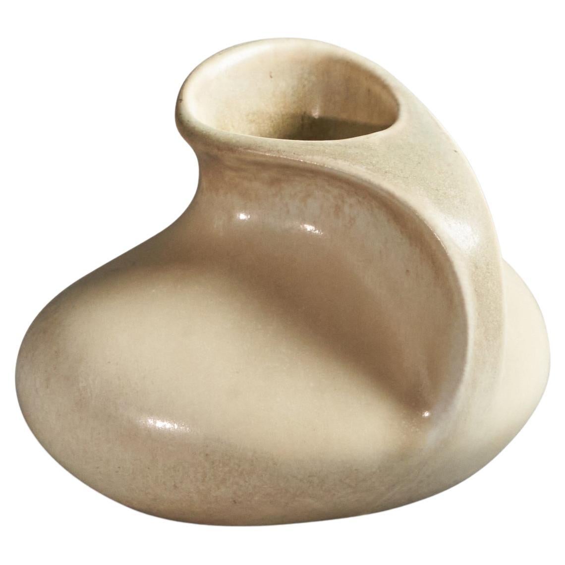 Lillemor Mannerheim, Small Vase, Porcelain, Sweden, 1950s For Sale