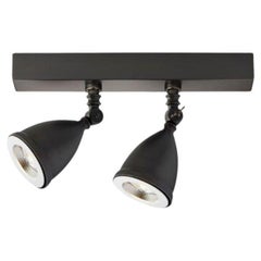 LILLEY SHADE ON RAIL - LED 1200mm mit 5 Schirmen Messing poliert vernickelt