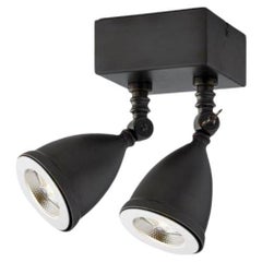 LILLEY SHADE TWIN - LED brushed chrome plated brass