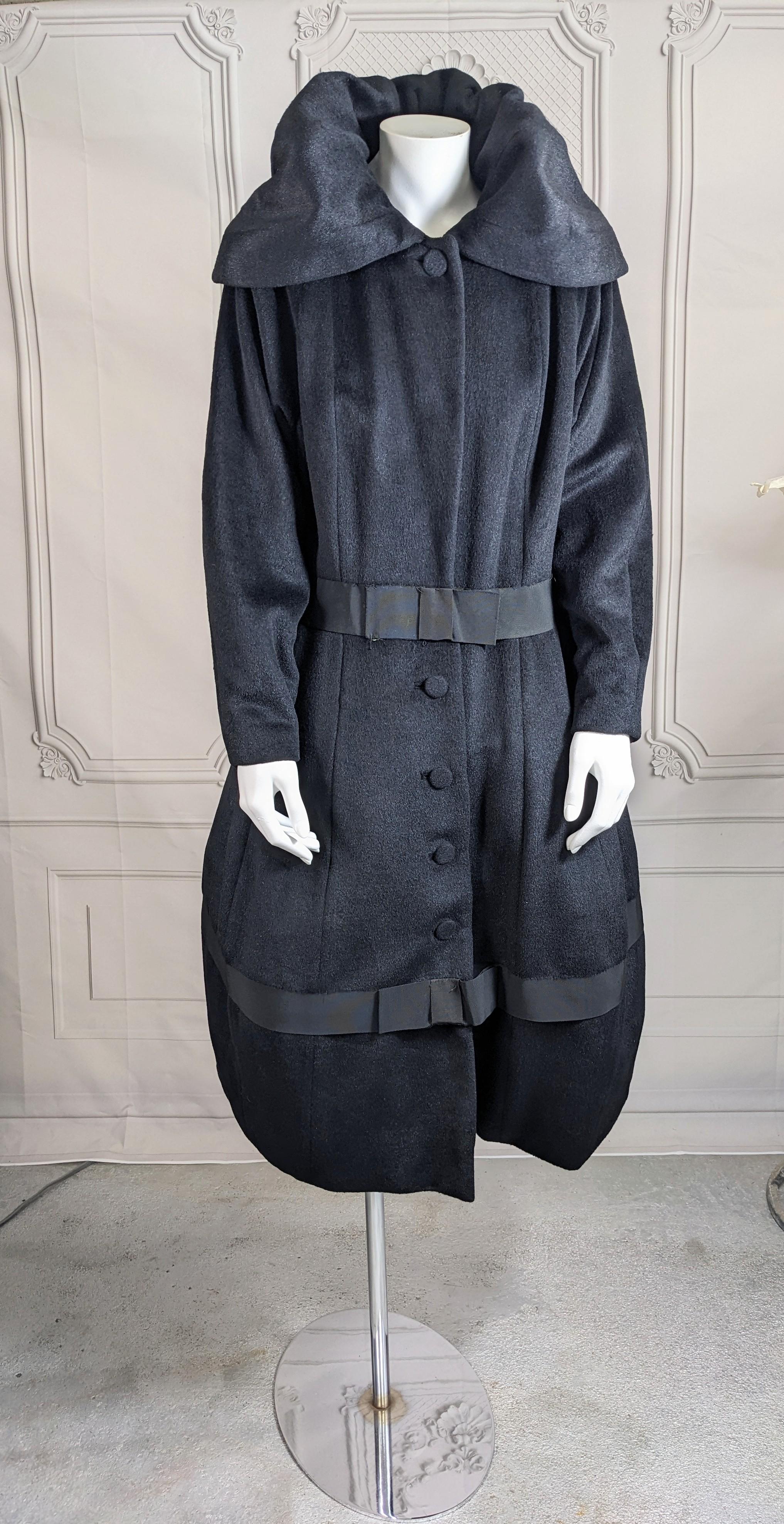 Lilli Ann Edwardian Inspired Lantern Coat In Good Condition For Sale In New York, NY