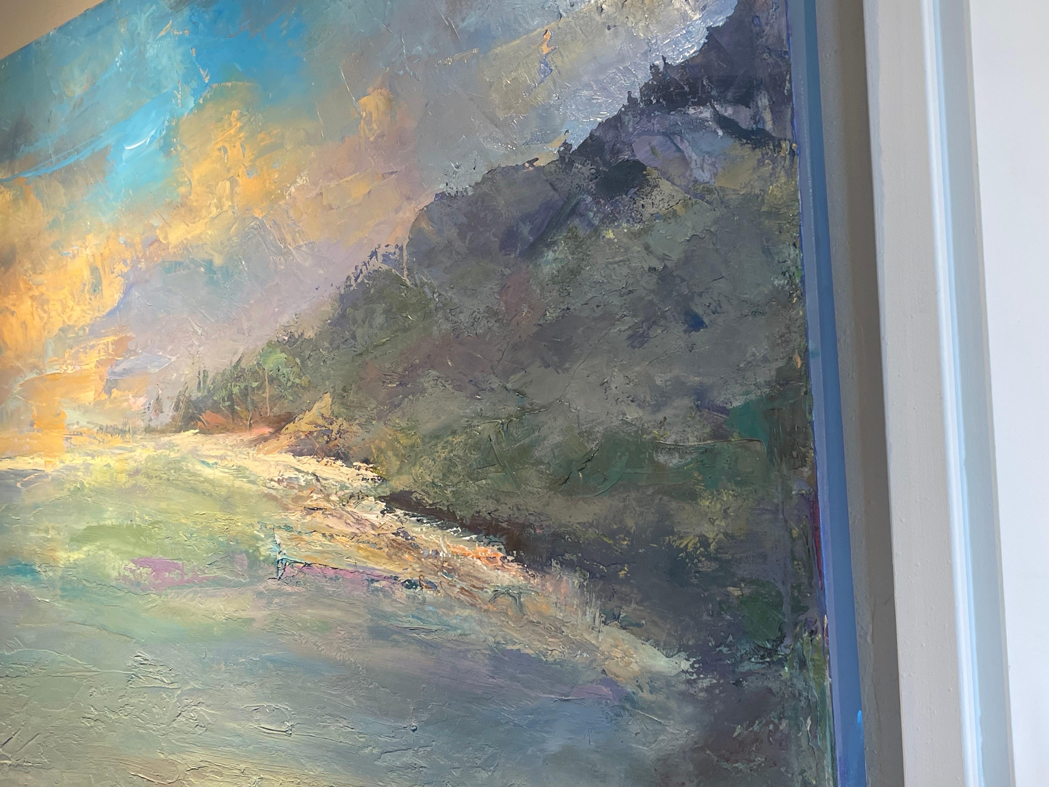 Lillianne Price Summer Breeze. Contemporary landscape oil painting