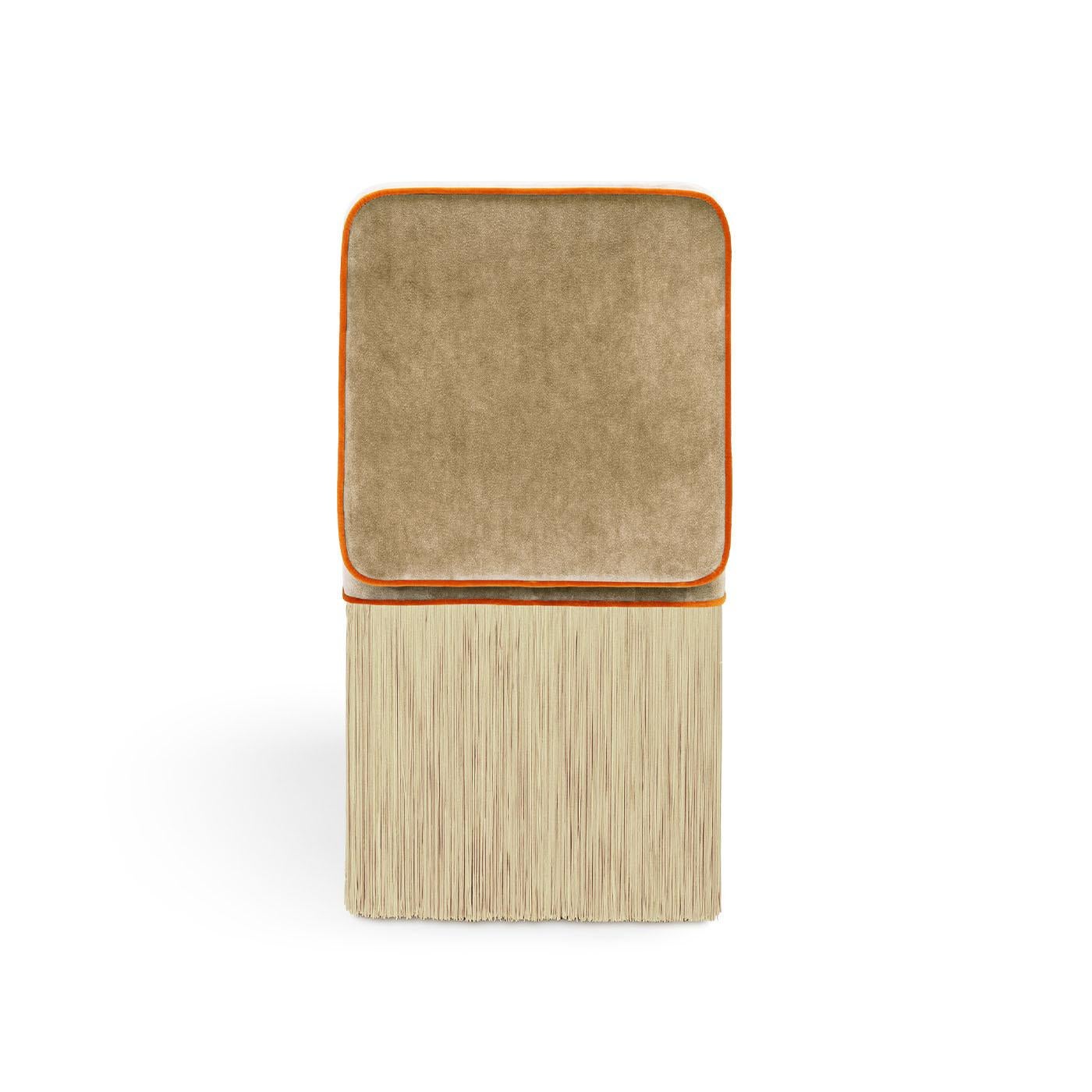 Sedia in velluto beige The Lilly Cleo di Lorenza Bozzoli In condizioni Nuovo a Milan, IT