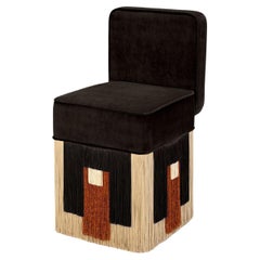 Lilli Cleo Black Velvet Chair by Lorenza Bozzoli