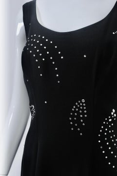 Lilli Diamond Black Sheath with Rhinestones Starbursts