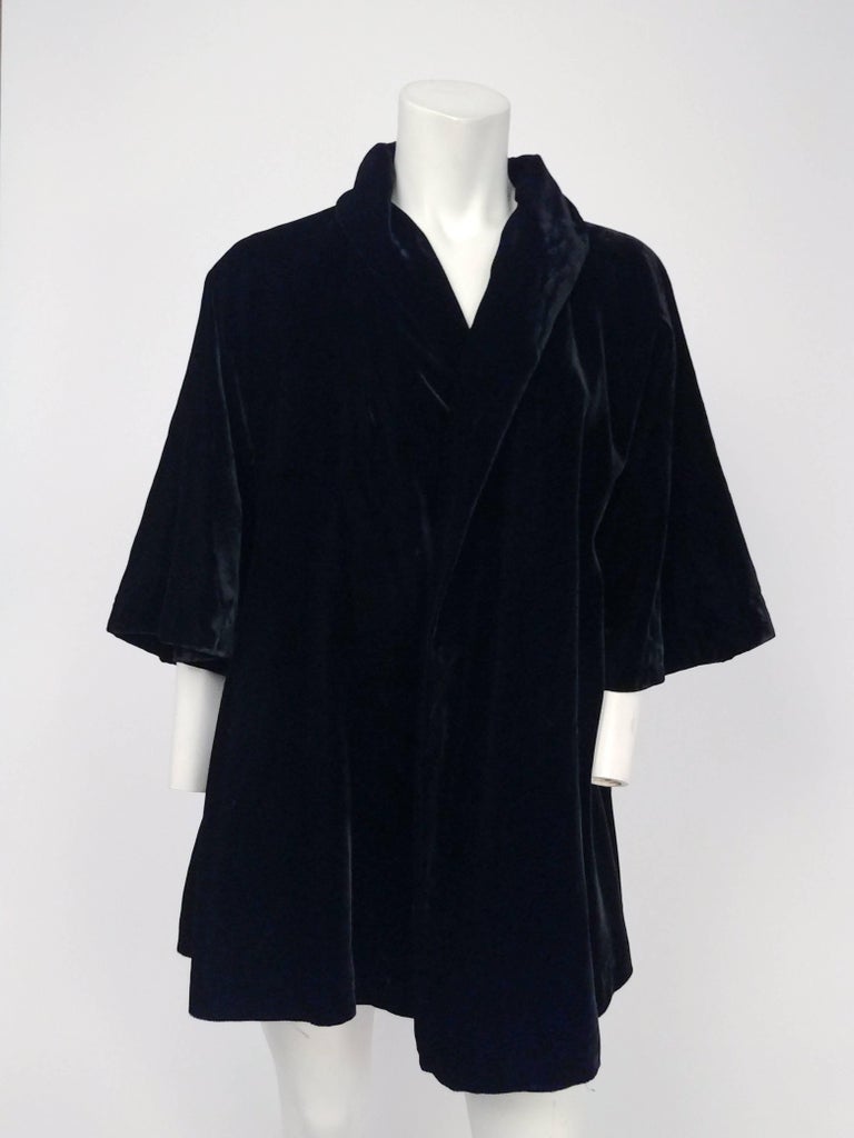 Lilli Diamond Black Velvet Jacket, 1950s For Sale at 1stdibs