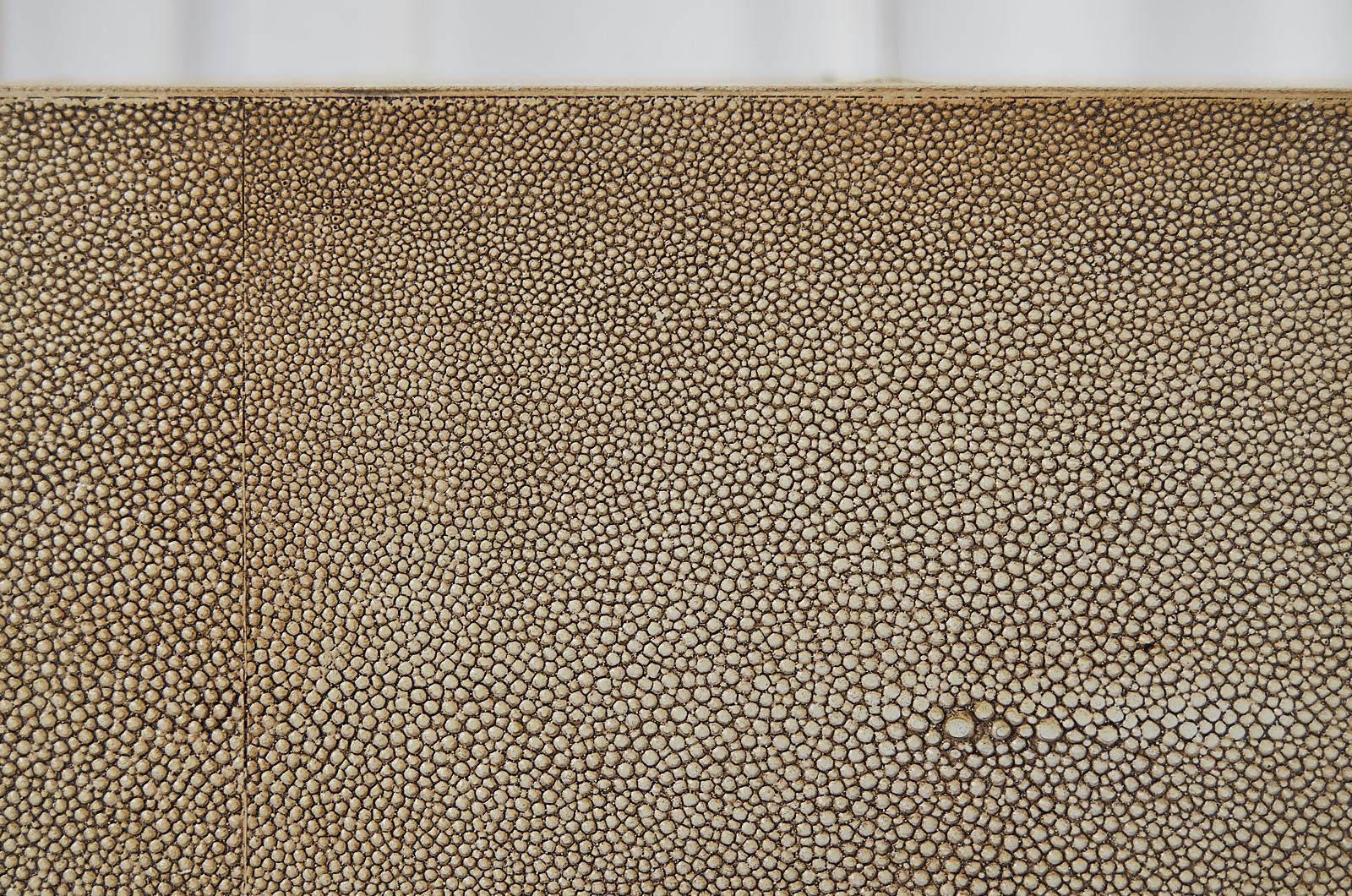 Leather Lillian August Faux Shagreen Gavin Cocktail Table