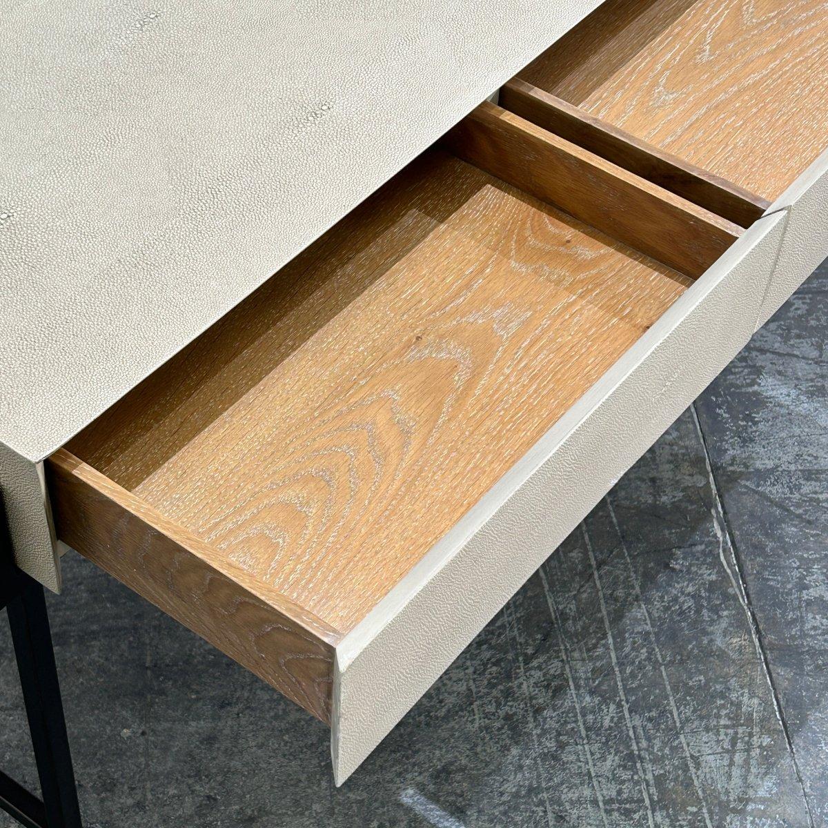 Modern Lillian August Simone Faux Shagreen Leather Desk