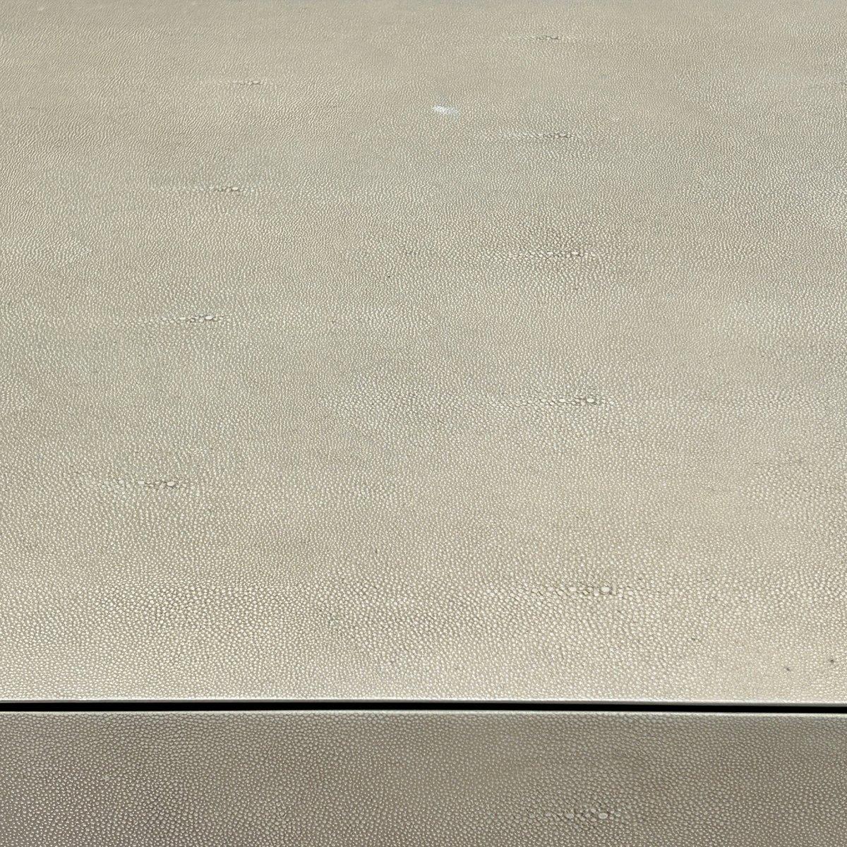 Lillian August Simone Faux Shagreen Leather Desk 2