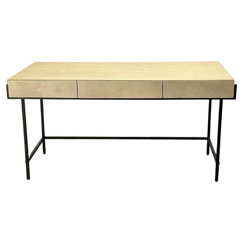 Lillian August Simone Faux Shagreen Leather Desk